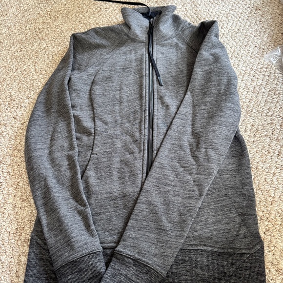 lululemon womens Charcoal Zip-Up - Picture 1 of 4